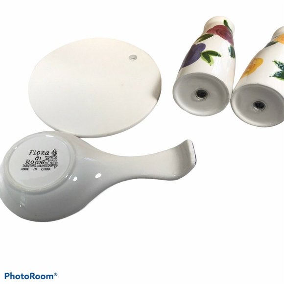 Vintage Tabletops Unlimited Flora di Roma 4 Piece Range Set New - Picture 6 of 7